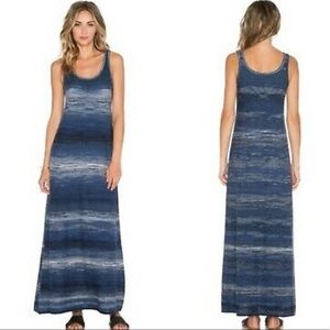 Vince Space Dyed Maxi Dress in Coastal Combo
